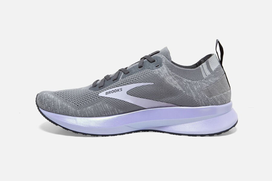 Brooks Israel Levitate 4 Road Running Shoes Womens - Grey/Purple - KTM-416509